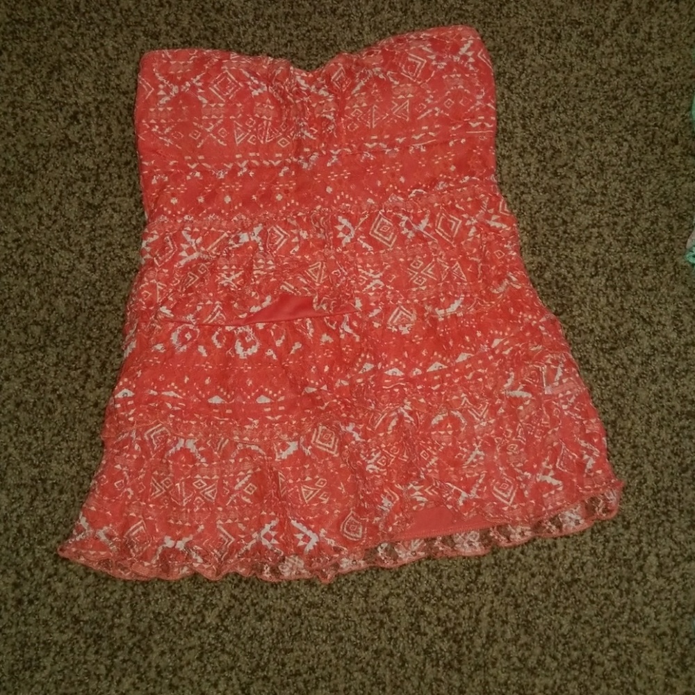 Strapless shirt